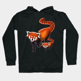 Red panda mom cute red pandas red panda lover Hoodie